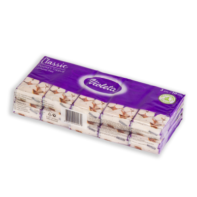 Classic Papírzsebkendő 10x10 db Illatmentes