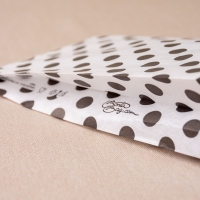 BontaBag 1 kg-os papírtasak fekete pöttyös design mintával - 200 db