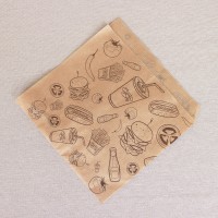 BontaBag Street Food mintás hamburger zacskó / hamburger tasak - 1000 db